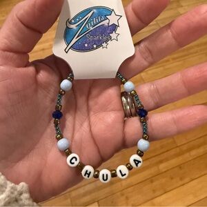 CHULA Bracelet Copper, Blue, & Periwinkle Beads